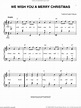 We Wish You A Merry Christmas sheet music for accordion (PDF)
