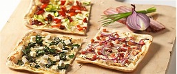 Flammkuchen mediterran belegen - Rezept | Tante Fanny