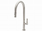 California Faucets Poetto Pull-Down Kitchen Faucet - High Arc Spout ...