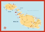 Cartina Geografica Isola Di Malta