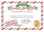 Blank Nice List Certificate - 10 Free PDF Printables | Printablee