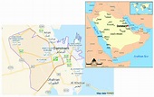 Location of Dammam metropolitan area, Saudi Arabia. | Download ...