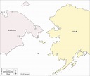 Bering Strait free map, free blank map, free outline map, free base map ...