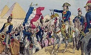 Napoleon at the Battle of the Pyramids, Egypt, 1798 stock image | Look ...