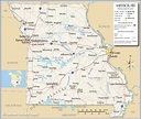Missouri State Map With Cities And Counties - Map