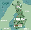 Finland Map of Major Sights and Attractions - OrangeSmile.com