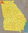 Map of Walker County, Georgia