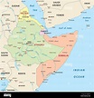 Cuerno de África mapa vectorial Imagen Vector de stock - Alamy