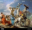 La Crucifixión, pintura de Giovanni Battista Tiepolo, de 1745-1750 años ...