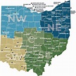 Ohio State Parks map with regions | Ohio state parks, State parks ...