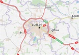 Karte, Stadtplan Lublin - ViaMichelin