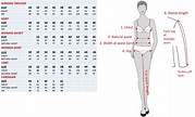Women's Printable Body Measurement Chart