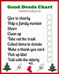 A Good Deeds Chart For Kids To Help Celebrate National Giving Day