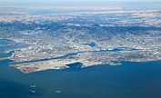 San Francisco Bay Area: Aerial View of East Bay Region Stock Photo ...