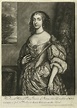 Portret van Maria Henrietta Stuart, William Faithorne (II), c. 1750 - c ...