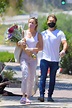 Brie Larson in a White Tank Top Stepping Out to a Local Farmer’s Market ...