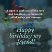 Happy Birthday Wishes For A Friend Quotes | The Cake Boutique