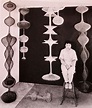 Ruth Asawa in her studio. San Francisco 1959