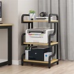 Natwind 3-Tier Home Office Printer Stand File Storage Rack with Anti ...