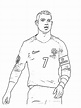 Dibujos de Cristiano Ronaldo para Colorear - Dibujos-Online.Com