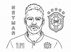 Famous Football Player Neymar coloring page - Download, Print or Color ...
