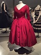 Classic Dior signatures can be seen in this Dior red cocktail dress ...