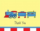 Classy Train Thank You Cards