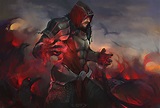Sorcerer Man Magic In Armour & Hood Wallpaper, HD Fantasy 4K Wallpapers ...