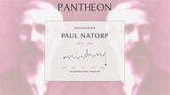 Paul Natorp Biography - German philosopher and historian (1854–1924 ...