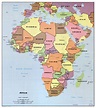 Political Map Of Africa With Capitals - San Luis Obispo Map