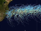 Tracks of all tropical cyclones in the Southwest Indian Ocean from 1980 ...
