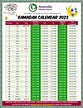 Ramadan Calendar 2023 – Anatolia Islamic Centre