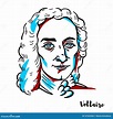 Retrato de Voltaire imagen editorial. Ilustración de grabado - 147633365