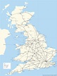 GB rail maps schematic and geographic