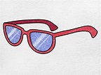 How to Draw Sunglasses - HelloArtsy