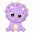 Cute Baby Dinosaur Clipart PNG EPS Digital Clip Art | Etsy in 2021 ...