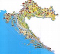 Mappa Cartina Croazia - Guida Croazia. Turismo e Vacanze