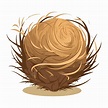 Tumbleweed Clipart Embroidered Coconut Ball On White Background Vector ...