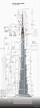 Burj Khalifa Blueprint - Download free blueprint for 3D modeling