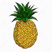 Illustration of Pineapple -Vector Illustration — Stock Vector ...