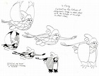 Model sheets and production art for Jacquimo, a character from Don ...