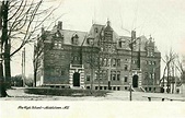 Middletown, New York, High School, vintage postcard photos
