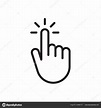 Hand Clicking Icon Cursor Pointer Touch Icon Vector Illustration ...