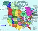 Etymological Map of North America (US & Canada) [1658x1354] : r/MapPorn