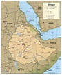 Landkarte von Äthiopien (Reliefkarte) : Weltkarte.com - Karten und ...