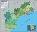 Mapa Municipios Tarragona | Vector World Maps