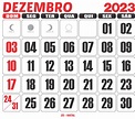 Calendário Mensal Dezembro De 2023 Imprimir Mês De Dezembro2023 ...