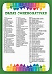 Calendário Escolar Com Datas Comemorativas 2022 – Fonte De Informação