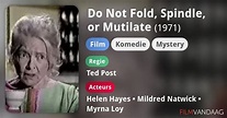 Do Not Fold, Spindle, or Mutilate (film, 1971) Nu Online Kijken ...