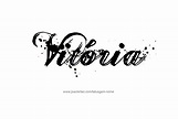 Desenhos de Tatuagem com o Nome Vitoria | Tatuagens nomes, Nomes, Vitória